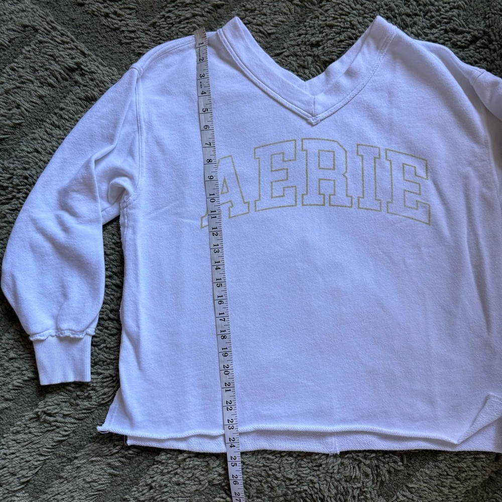 Aerie Wonder Oversized V-Neck Sweatshirt - Picture 5 of 7